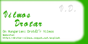 vilmos drotar business card